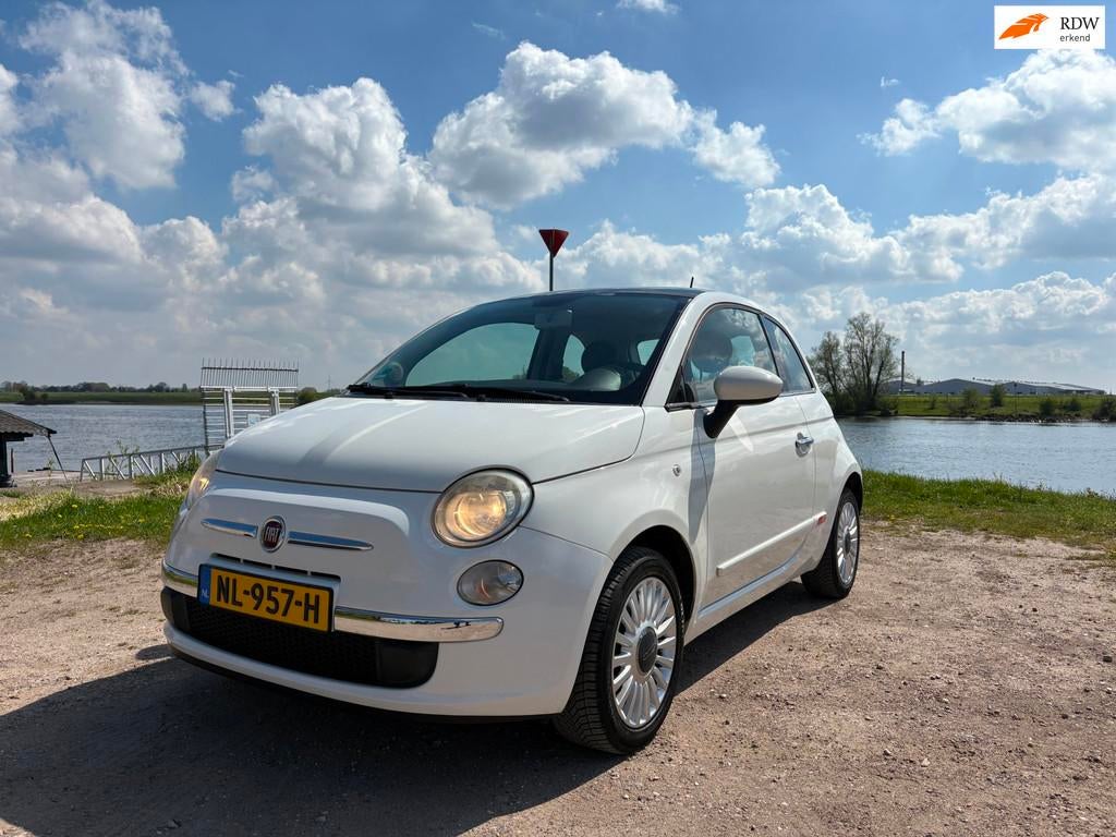 Fiat 500 1.2 Lounge PANO DAK/AIRCO/LMT VELGEN/4-CILINDER, Voorwielaandrijving, Euro 5, Stof, Gebruikt