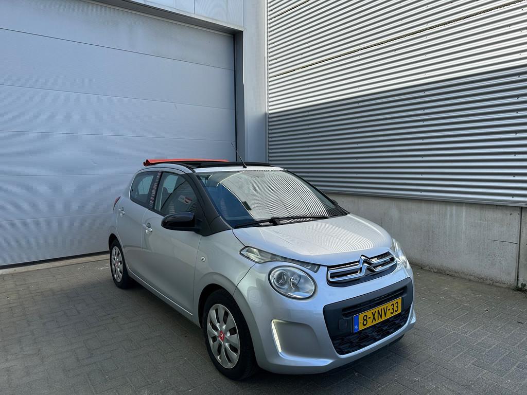 Citroen C1 1.2 Airscape Shine | 1e Eigenaar | SCHUIFDAK | BL, Auto's, Voorwielaandrijving, Euro 5, Stof, Gebruikt