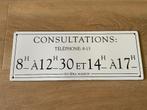 Riviera Maison – Classic Enamel Consultations Sign, Ophalen of Verzenden, Zo goed als nieuw