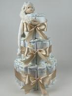 Luiertaart jongen meisje hh tut aap mickey ivory beige, Ophalen of Verzenden, Nieuw, Kraamcadeau