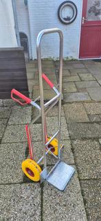 Aluminium Steekkar met Massieve Wielen - 150 kg, Doe-het-zelf en Verbouw, Transportwagens, Ophalen, Gebruikt, Steekwagen