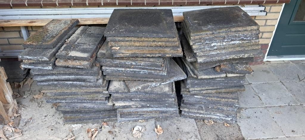 Rubber tegel 40x40x2.5 cm, Ophalen, Gebruikt, Overige typen, Rubber