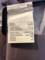 Gordijnen 257x150 cm, glanzend bruin, vlinderplooi., Ophalen, 100 tot 150 cm, Bruin, 200 cm of meer