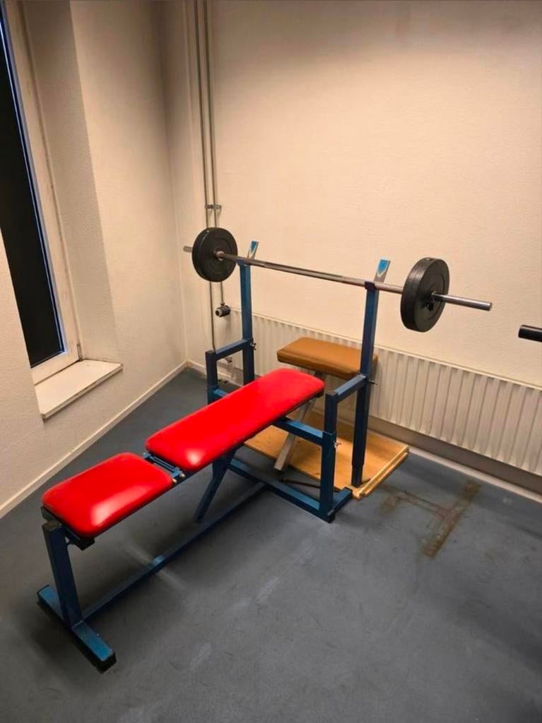 Benchpress drukbankje, Sport en Fitness, Fitnessmaterialen, Ophalen of Verzenden, Gebruikt, Fitnessbank
