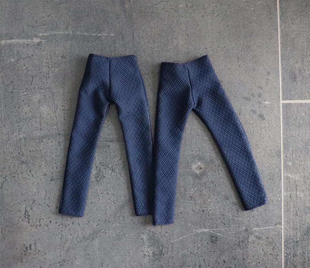 Barbie kleding nieuw - Ken lange broek geruit donker blauw, Ophalen of Verzenden, Nieuw, Barbie