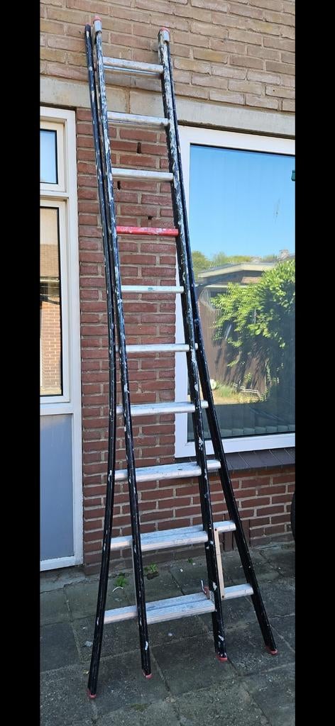 Altrex ladder 2x10, Doe-het-zelf en Verbouw, Ophalen of Verzenden, Gebruikt, 4 meter of meer