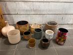 Selectie bloempotten, Ophalen, Rond, Zo goed als nieuw, Aardewerk