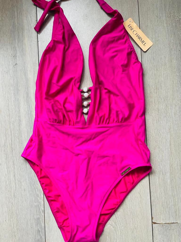 Te koop: nieuw badpak, Lise Charmel, fuchsia, 36/38, Ophalen of Verzenden, Nieuw, Roze, Badpak
