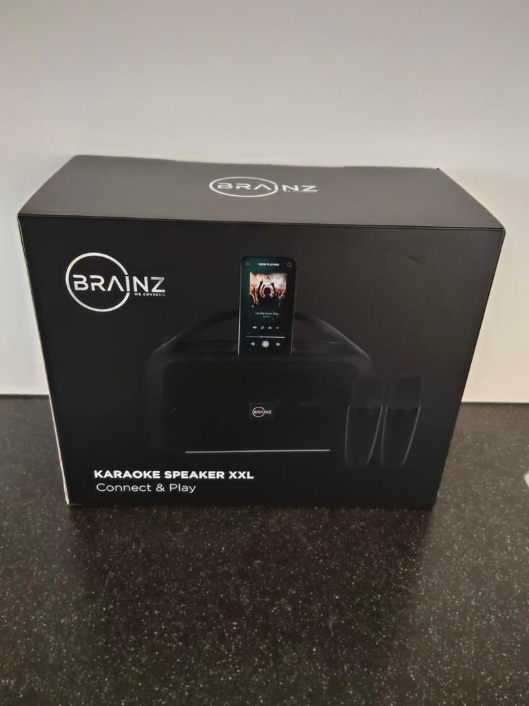 Karaoke set Brainz speaker xxl, Ophalen of Verzenden, Nieuw, Complete set