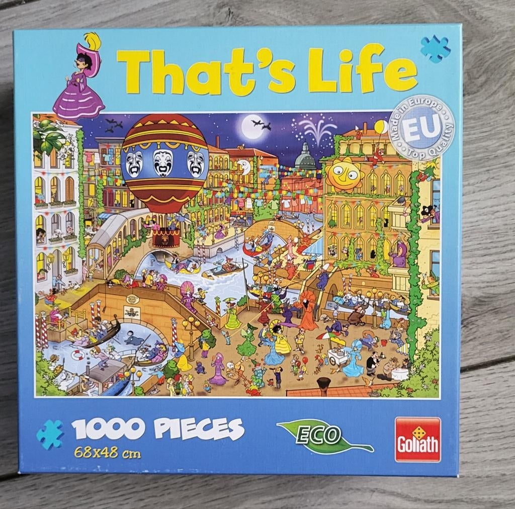 Puzzel that's life van Goliath, Ophalen, 500 t/m 1500 stukjes, Zo goed als nieuw