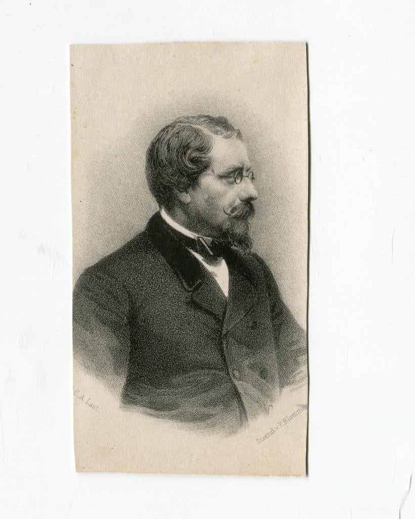 Carte Visite / Steendruk C.C.A. Last, Ophalen of Verzenden, Zo goed als nieuw, Voor 1940, Prent