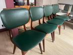 Set van 4 vintage BAKO eetkamerstoelen - Teak & Diepgroen Sk, Ophalen