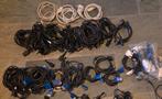 Partij diverse kabels: VGA, DVI, Powercables, Ophalen of Verzenden, Gebruikt