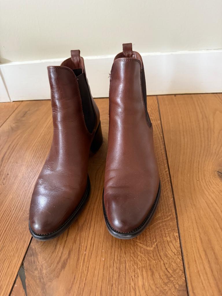 Nieuwe leren laarzen van Oxener, Kleding | Dames, Schoenen, Hoge laarzen, Bruin, Nieuw, Ophalen of Verzenden