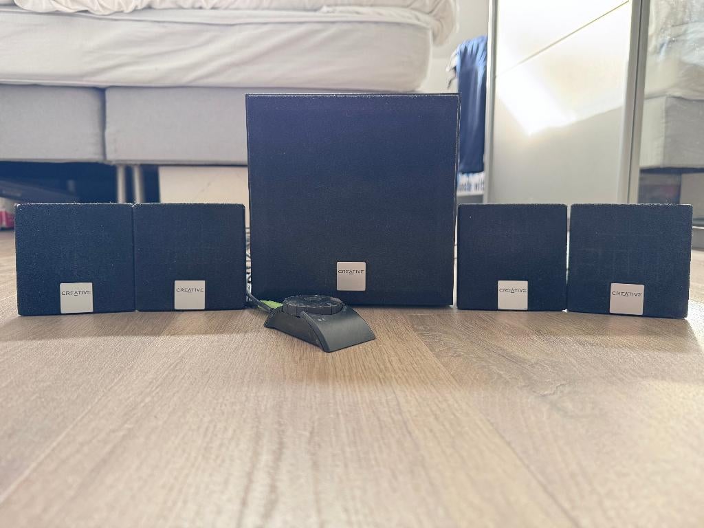 Creative Inspire 4.1 4400 speakerset -werkend- met subwoofer, Computers en Software, Pc speakers, Ophalen, Gebruikt, Audiokanaal 4.1