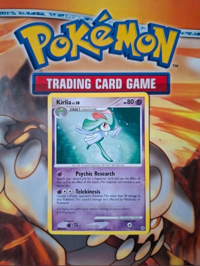 Kirlia 53/132 Diamond&Pearl Secret Wonders pokemon kaart nm, Ophalen of Verzenden, Zo goed als nieuw, Losse kaart