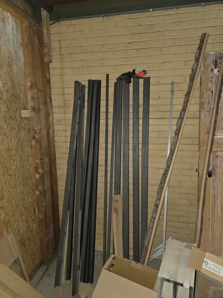 Stalen kokers en hoekprofielen, diverse maten, Doe-het-zelf en Verbouw, Metalen, Ophalen of Verzenden