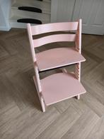 Stokke Tripp Trapp kinderstoel - Roze, Kinderen en Baby's, Kinderstoelen, Ophalen, Zo goed als nieuw, Meegroeistoel, Aanschuifbaar