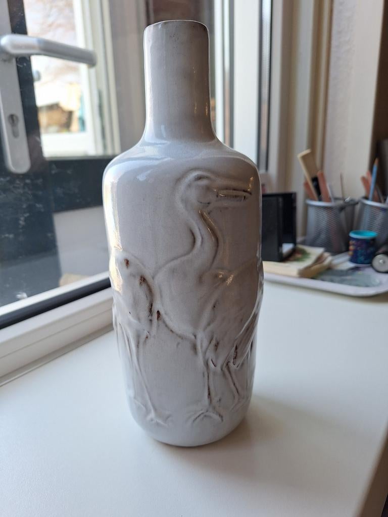 MOBACH VAAS, Huis en Inrichting, Woonaccessoires | Vazen, Overige kleuren, Ophalen of Verzenden, Minder dan 50 cm, Glas