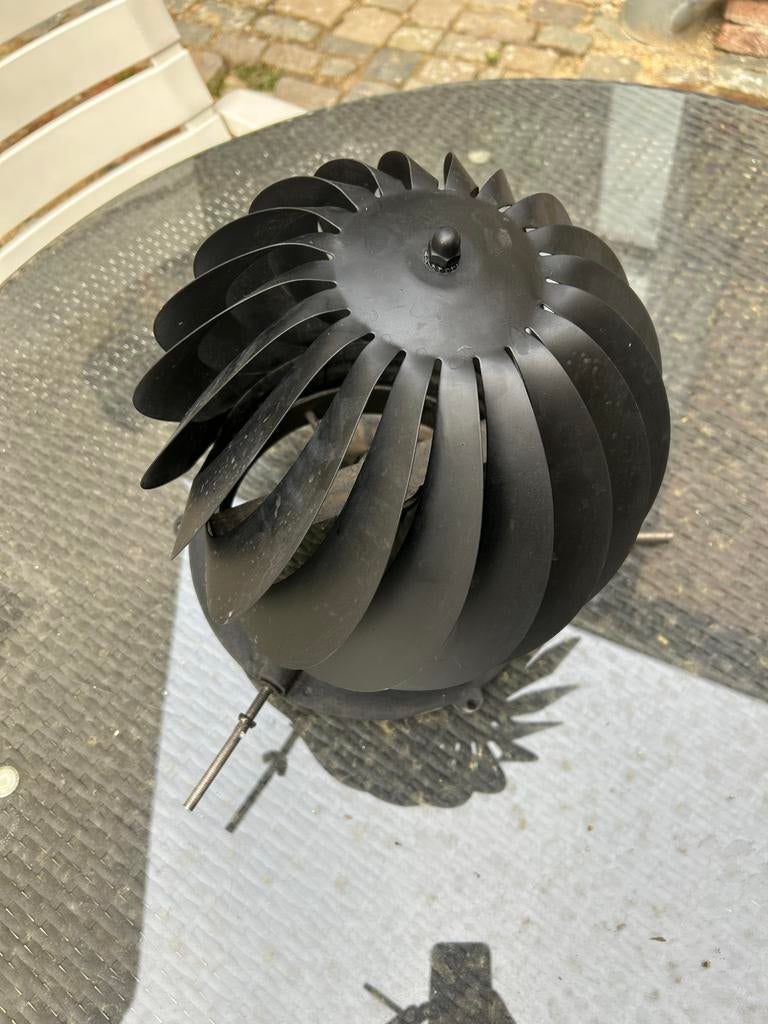 Schoorsteen kap roterend trekkap, Ophalen of Verzenden, Gebruikt, Ventilator