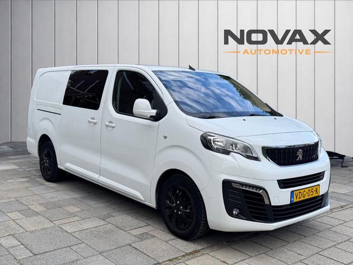 Luxe Peugeot Expert dubbbelcabine Automaat 6p, 2.0L 180pk, Auto's, Bestelauto's, Bedrijf, 360° camera, ABS, Achteruitrijcamera