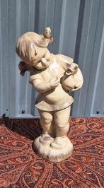 Vintage waterornament meisje met eend...zo lief😍, Ophalen, Overige materialen, Gebruikt, .