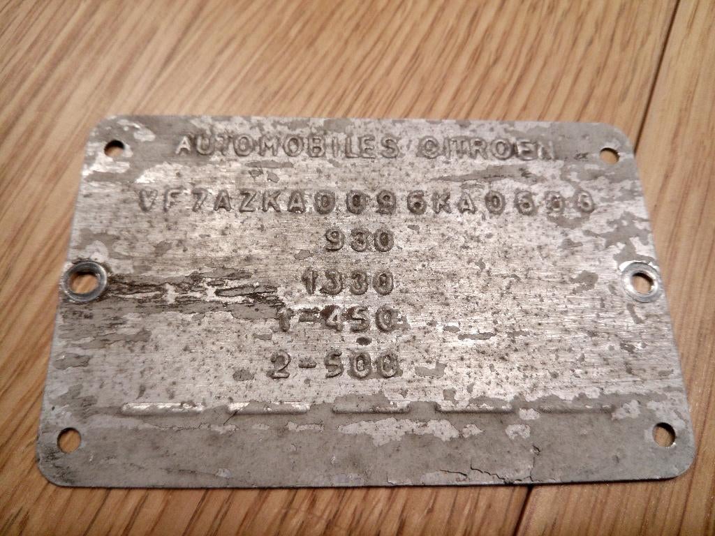 RDW geschouwde Citroen 2cv Chassis met motor bak en assen., Ophalen, Gebruikt, Citroën