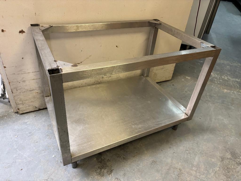 rvs onderstel 86 x 62 x 89 cm, Huis en Inrichting, Tafels | Eettafels, Ophalen, Gebruikt, 50 tot 100 cm, 50 tot 100 cm