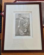 De zaaier  ets Sjef Hutschemakers, Antiek en Kunst, Ophalen