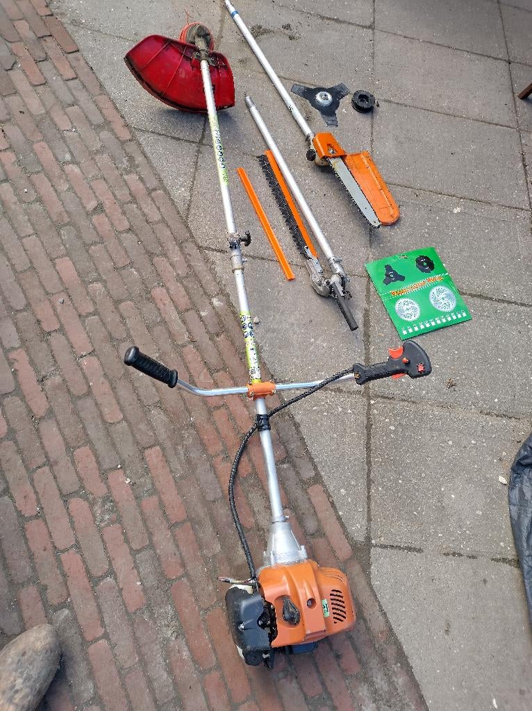 Bosmaaier kibani, met toebehoren, Tuin en Terras, Bosmaaiers, Ophalen, Gebruikt, Benzine, Kibani
