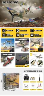 Rc Spitfire Vliegtuig Stuntplane Gevechtsvliegtuig WOII RTF., Hobby en Vrije tijd, Ophalen of Verzenden, Nieuw, RTF (Ready to Fly)