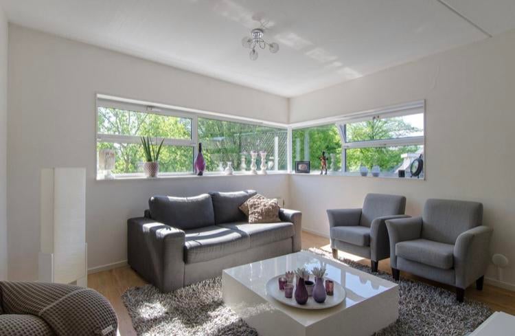 Goossens 2,5 zits bank & hocker, Ophalen, Gebruikt