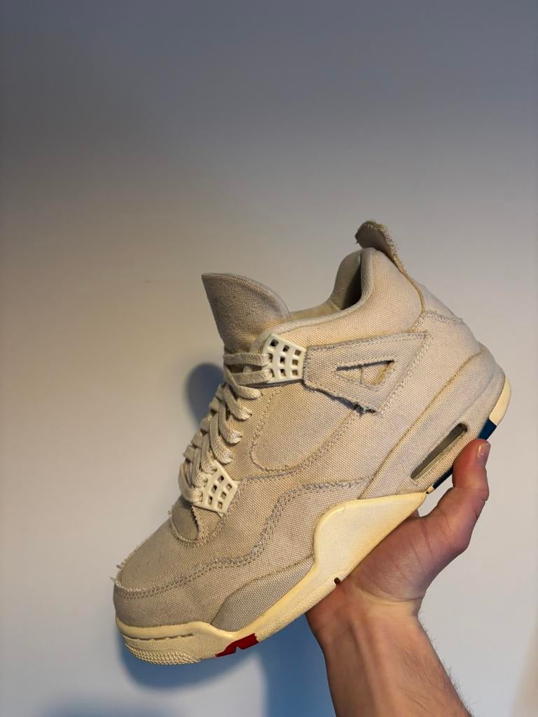 Jordan 4 blank canvas maat 42, Kleding | Dames, Schoenen, Beige, Ophalen of Verzenden, Sneakers of Gympen, Zo goed als nieuw