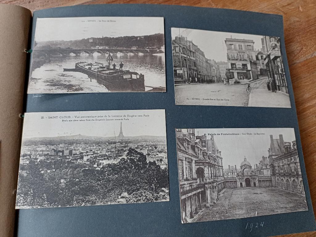 Album met Franse ansichtkaarten 1920-1930, Verzamelen, Ansichtkaarten | Themakaarten, Ophalen of Verzenden, 1920 tot 1940, Overige thema's