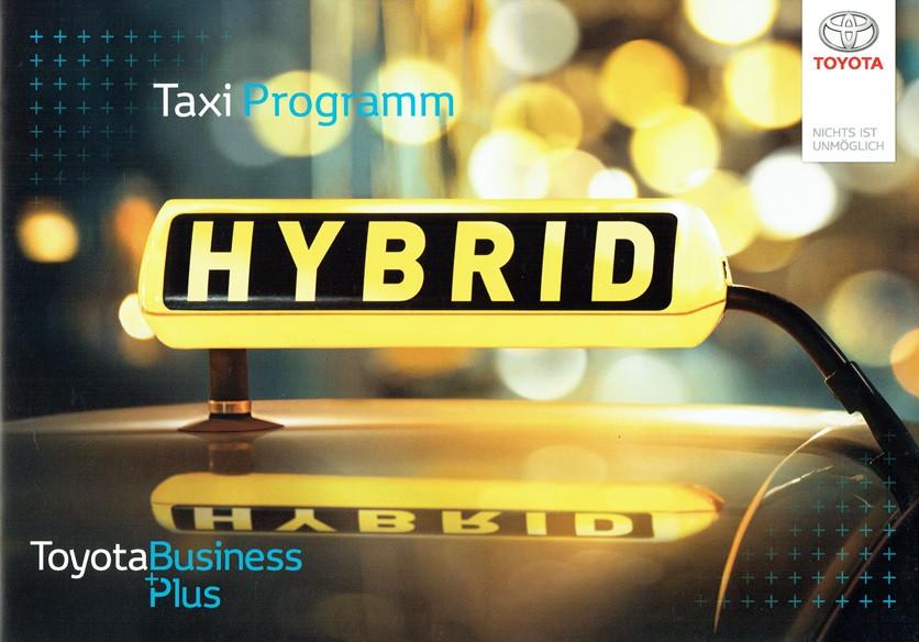 Folder Toyota Taxi modellen (Duitse uitgave - 2016), Verzenden, Gelezen, Toyota