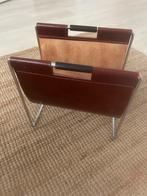 Vintage Brabantia leren Lectuurmand ca 1962, Ophalen, Zo goed als nieuw