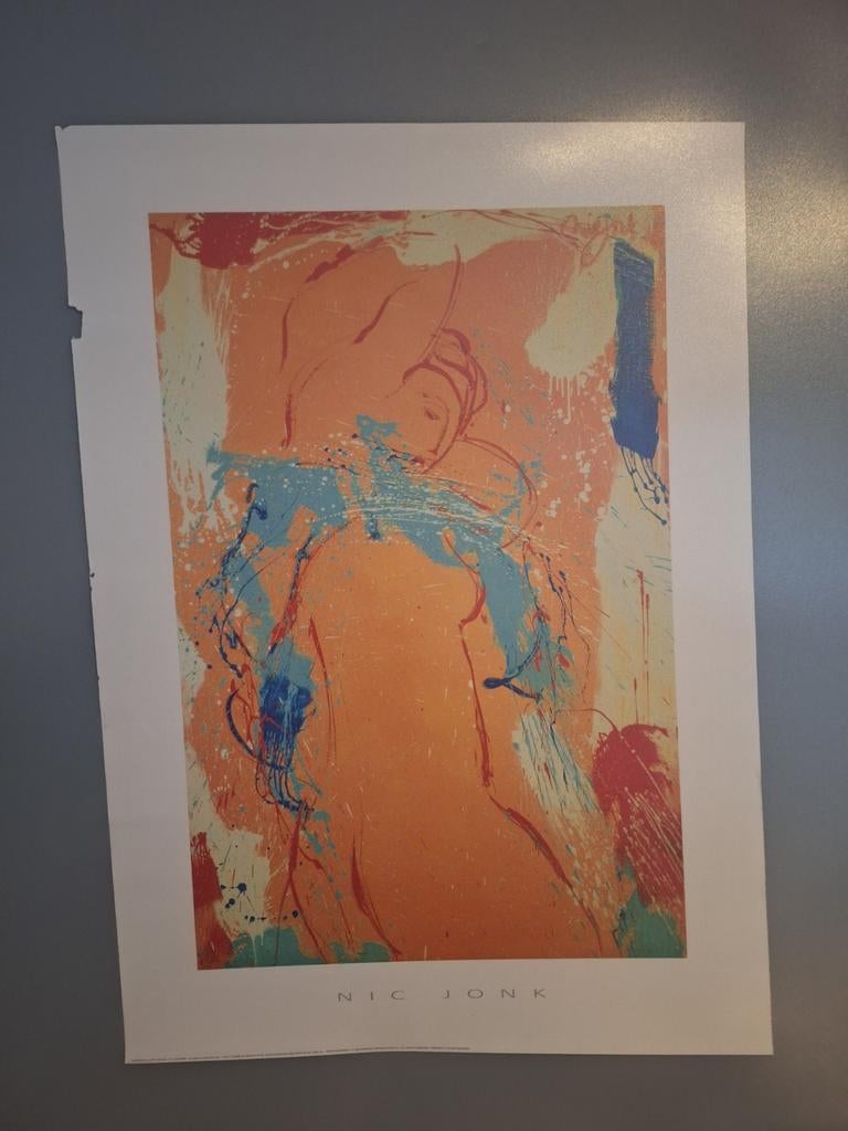 Kunstdruk Nic Jonk  , 1999, Ophalen of Verzenden