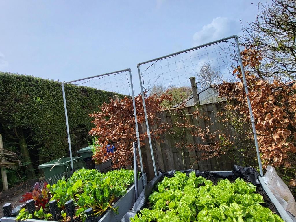 Makkelijk klimrek voor moestuinbakken🌱🌾, Tuin en Terras, Tuinhekken en Hekwerk, Ophalen, IJzer, Tuinhek