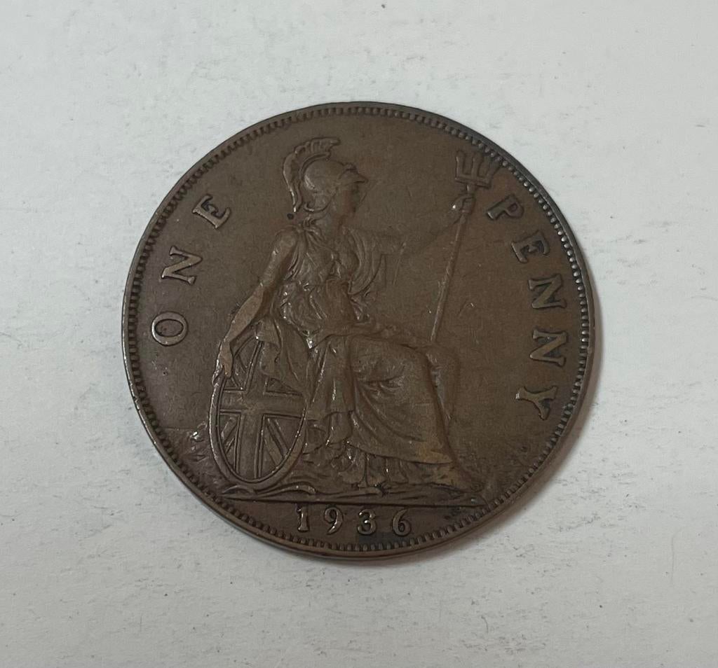 1 penny Engeland 1936, Postzegels en Munten, Munten | Europa | Niet-Euromunten, Ophalen of Verzenden, Overige landen