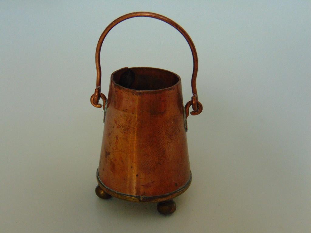 Miniatuur Doofpotje zonder deksel, Ophalen, Koper