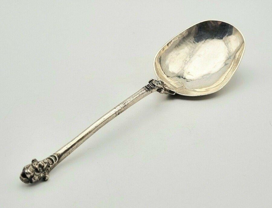 1238. Zilveren lepel, ca. 1700, Ophalen of Verzenden, Zilver