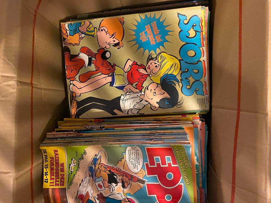 Verzameling stripboeken Sjors en EPPO, Boeken, Meerdere stripboeken, Ophalen, Gelezen