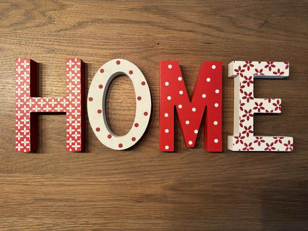 Losse letters HOME - decoratie, Ophalen of Verzenden, Zo goed als nieuw