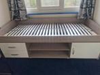 Eenpersoons bed, 90 cm, Eenpersoons, Wit, Ophalen of Verzenden