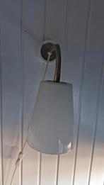 Flexibele wandlamp met glazen kap, Ophalen, Gebruikt, Glas, Modern, Functioneel