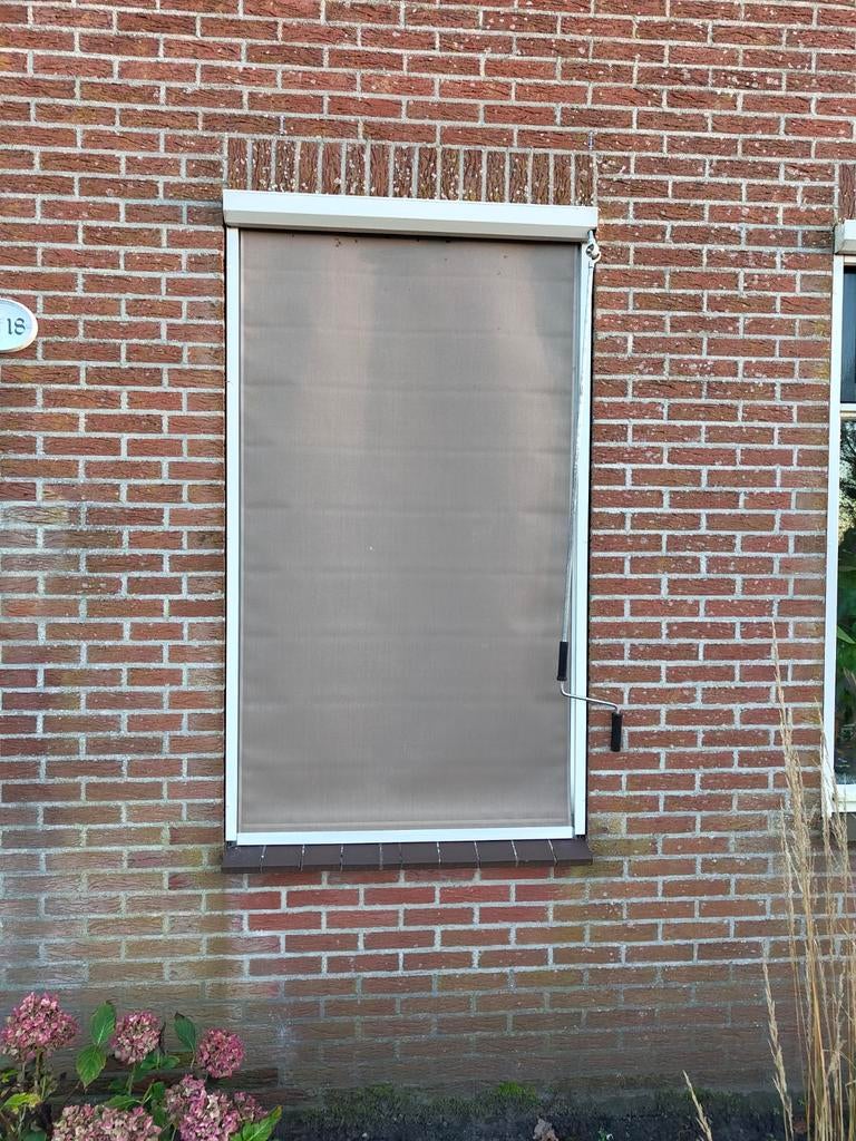 4 Gebruikte zonneschermen met handbediening, Tuin en Terras, Zonneschermen, Gebruikt, Screen, Minder dan 250 cm, Ophalen