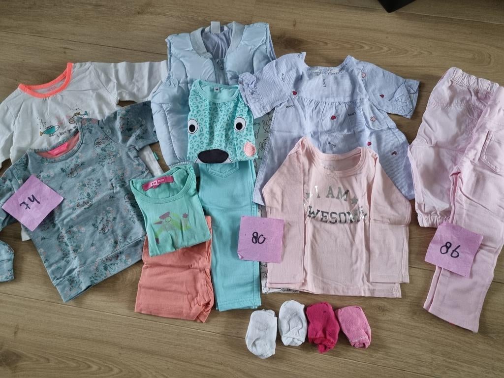 Meisjeskleding pakket maat 74 tm 86, Ophalen of Verzenden, Maat 74