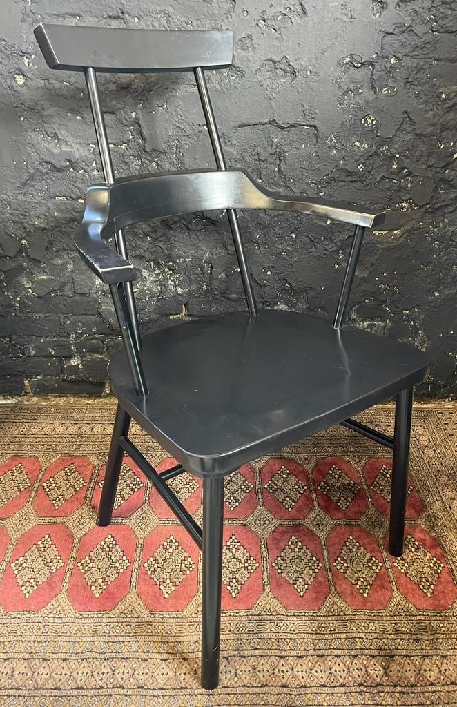 Vintage Ikea PS2012 Ebba Strandmark stoel japandi zwart, Ophalen, Gebruikt, Zwart, Hout