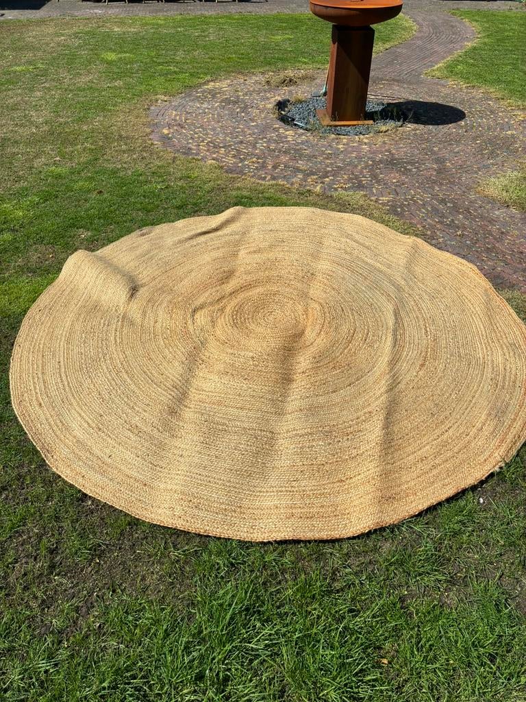 Vloerkleed sisal/jutte, Ophalen, Zo goed als nieuw, Rond, 200 cm of meer