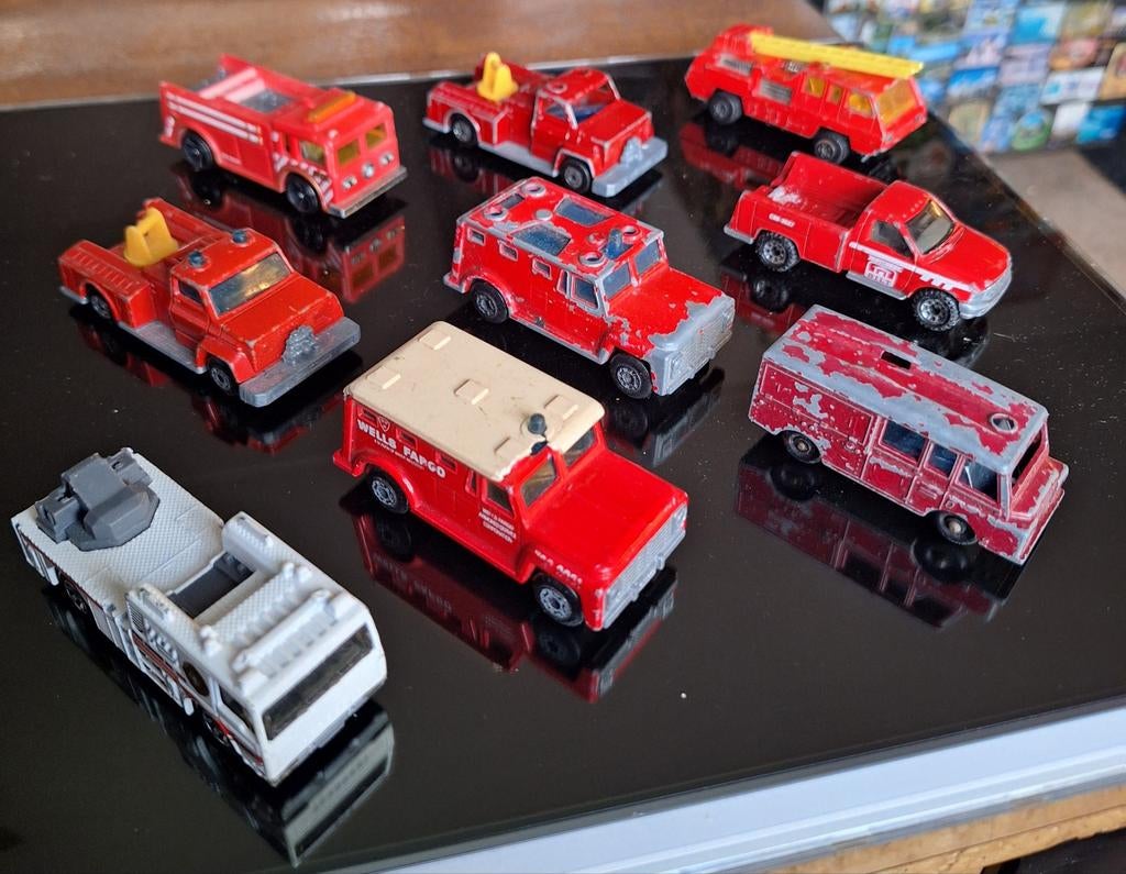 Partij bespeelde brandweerwagens, Ophalen of Verzenden, Gebruikt